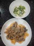 Beef Stroganoff + Pasta