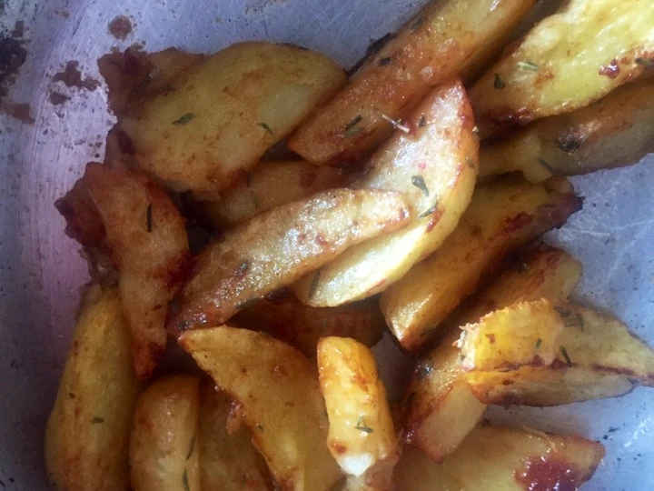 Recipe Garlic &amp;amp; Thyme Potato Wedges which Delicious