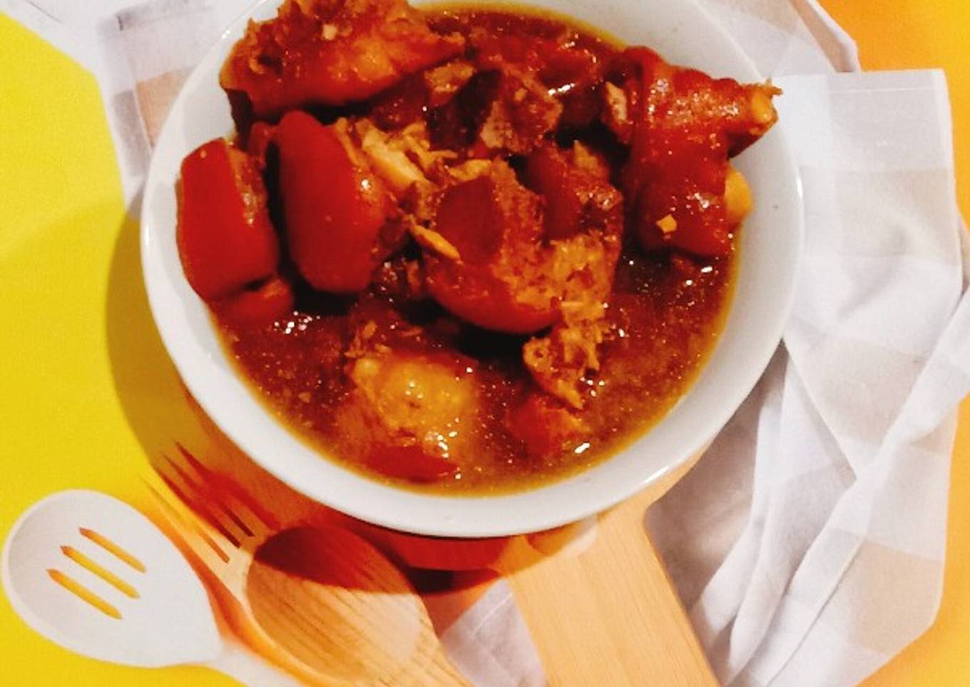 "kaki babi masak kecap"👍😘❤️