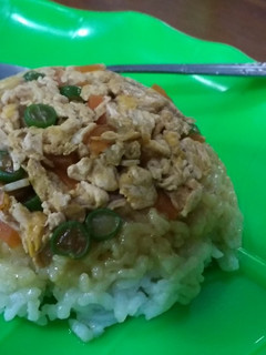 Foto resep 💞 nasi tim orak arik plus sayur 💞