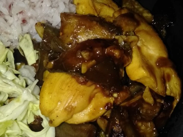 Langkah Mudah untuk Menyiapkan Resep Terong ayam saus tiram diet yang Sempurna Anti Ribet, Lezat Sekali