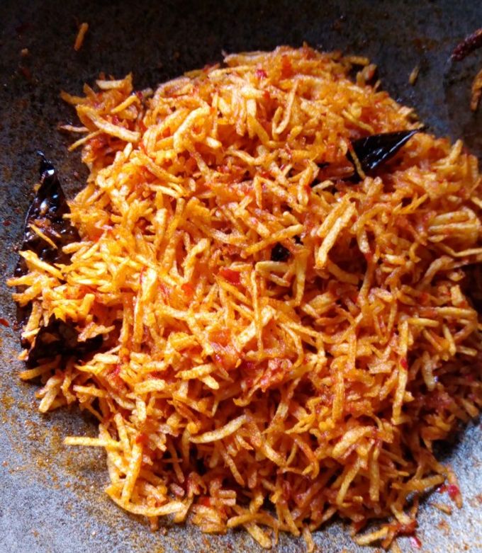 Foto resep Kentang mustofa pedas manis kriuk