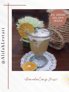Foto resep Es Jeruk Kelapa Muda