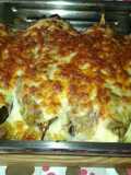 Berenjenas rellenas de carne mixta y verduras