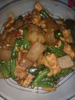 Foto resep Oseng Cecek+tempe+kacang panjang