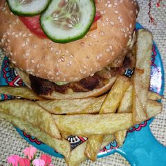 A picture of Bun Kabab.