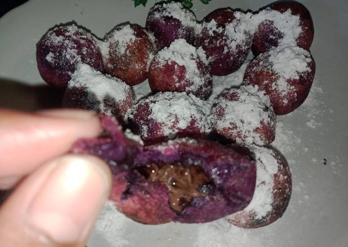 Bola Bola Ubi Coklat Lumer