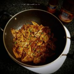 A picture of Stir Fry Broad Beans in Black Bean Sauce.