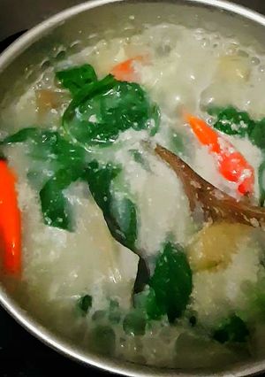 Foto resep Bobor Bayam Hangat Gurih