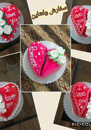 عکسی از دستور کیک های ولنتاین
