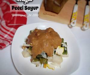 Resep mudah Ketupat Pecel Sayur Gurih Mantul