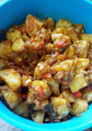 A picture of ALOO ki Chatpati Chaat.