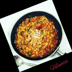A picture of Corn Capsicum Masala.