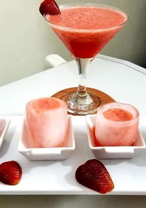 A picture of Strawberry margarita #ramadankitayari.