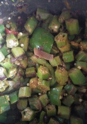 A picture of Fried okra.