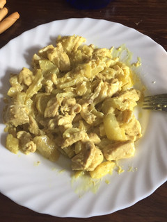 Una foto de Calabacín con pollo para dieta