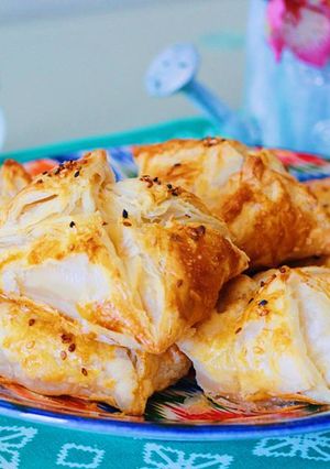 A picture of "Samsa" with chicken.
