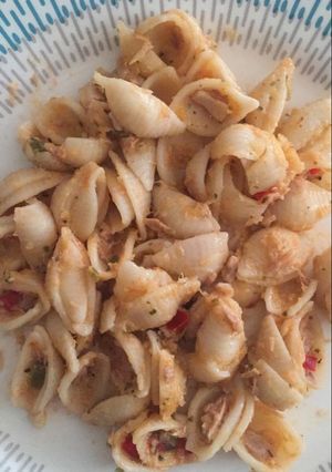 Una foto de Pastas con atún especial