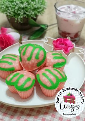 Foto resep Bolu Kukus Strawberry🍓🍓