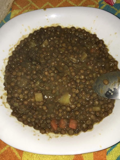Una foto de Lentejas con verduras