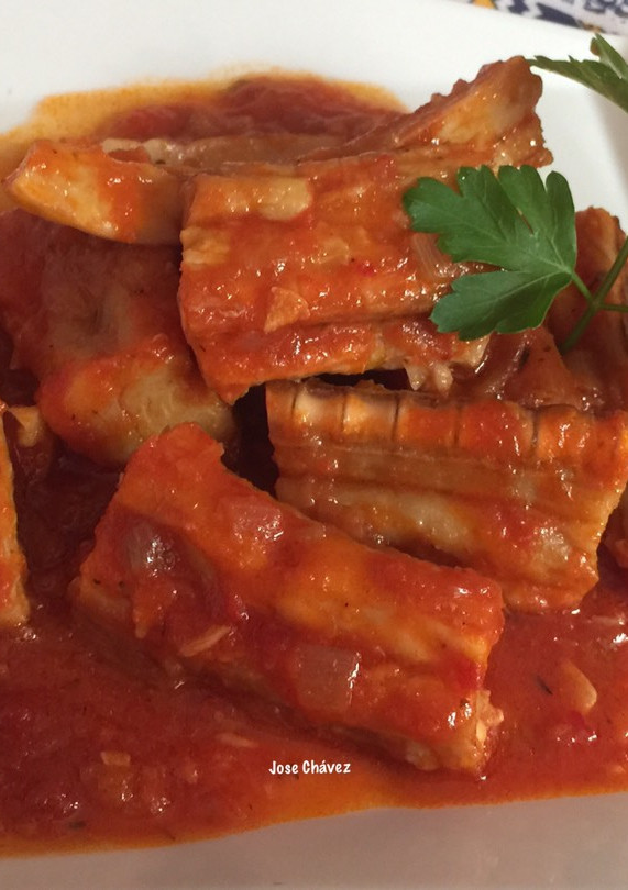 Una foto de Tollos en salsa sin grasas