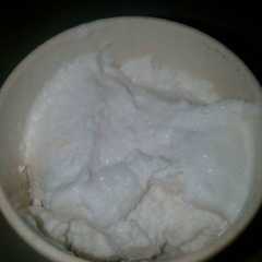 A picture of Es Krim Durian Tanpa mikser.
