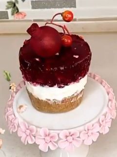 عکسی از دستور چیزکیک انار