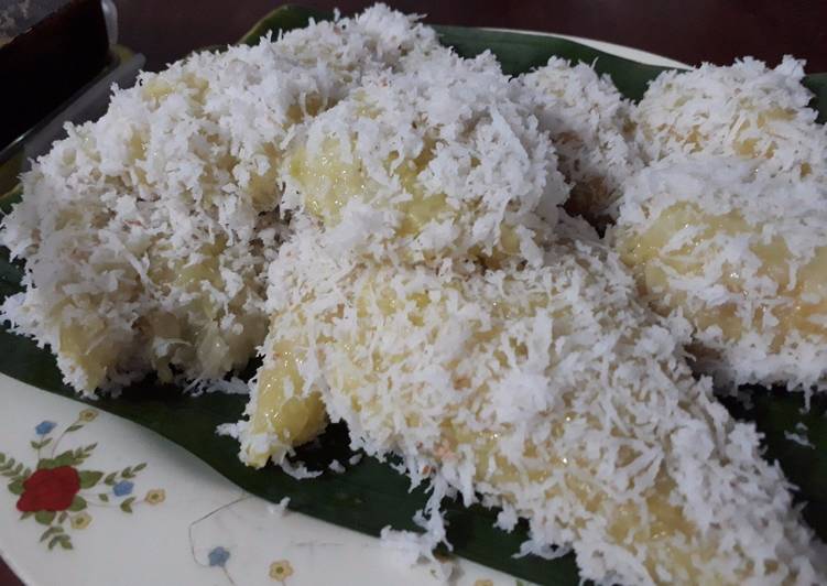 resep cara mengolah Lupis pulut  ala cookiesjam