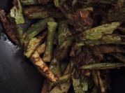 A picture of spicy french fries