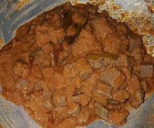 Masakan Populer Hati sapi bumbu rendang Lezat Mantap
