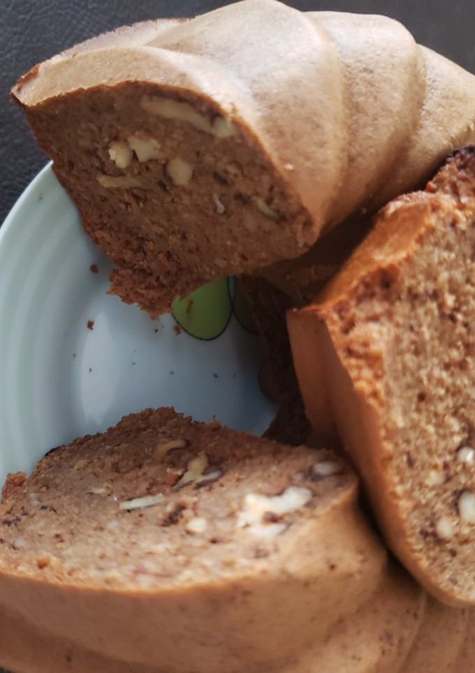 Una foto de Budín de café y nuez low carb