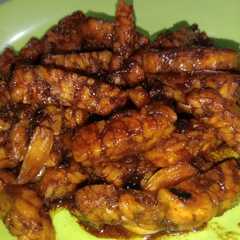 A picture of Orek tempe kecap.