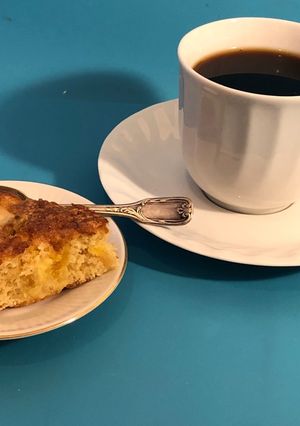 Una foto de Postre de dos frutas, o el postre de 2 x 1 x 1 x 1