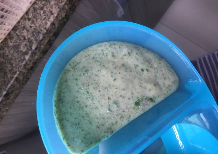 Cara Memasak Mpasi Kentang Ati Ayam Bayam UB 7 bulan yang Gurih