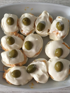 Una foto de Huevos rellenos