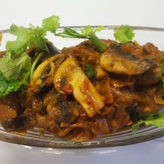 Chilli garlic mushroom A picture of Chilli garlic mushroom.