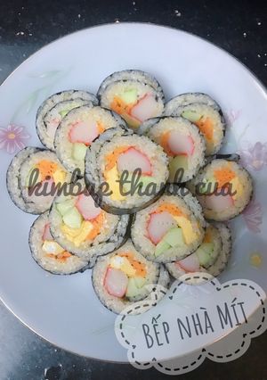Hình của món Kimbap thanh cua.