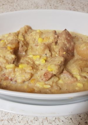 A picture of Chicken & Sweet Corn Stew 😀.