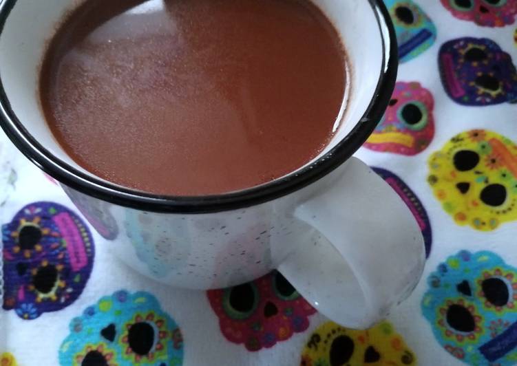 Chocolate caliente con romero y jengibre☕