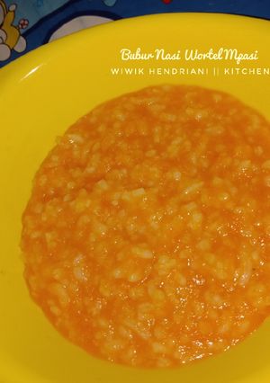 Foto resep Bubur Nasi Wortel Mpasi untuk Baby Kay