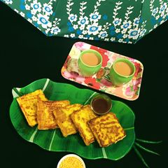A picture of Moong Dal Toast.