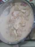 Pollo salteado con salsa Bechamel 
