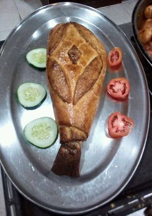 A picture of Fish in it's heaven belly.