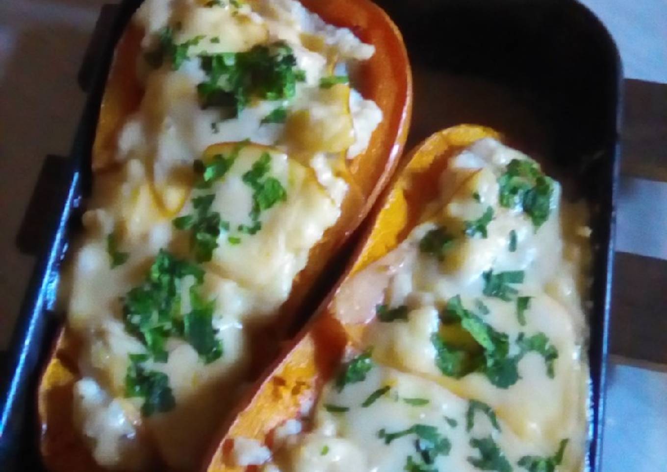 Zapallo anco relleno al horno 🏜️