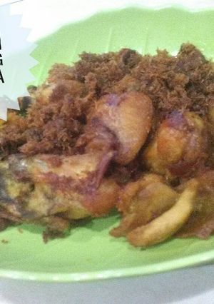 Foto resep Ayam serundeng (kelapa lengkuas)
