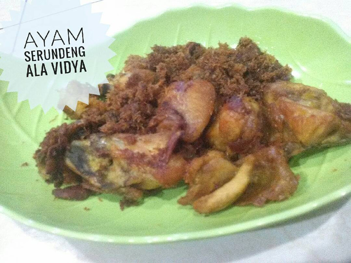 Resep Ayam serundeng (kelapa lengkuas), Menggugah Selera