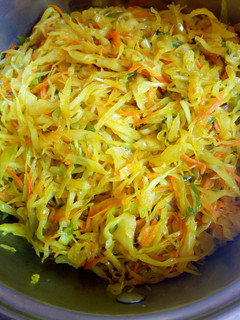 A picture of Sauteed cabbage with a twist. #authormarathon.