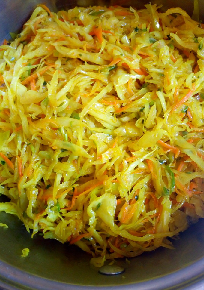 A picture of Sauteed cabbage with a twist. #authormarathon.