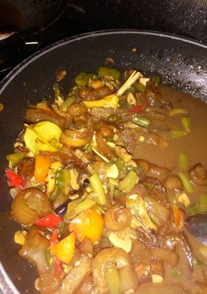 Foto resep Oseng Kikil Buncis