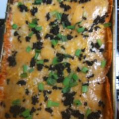 A picture of Ground Beef Enchiladas.